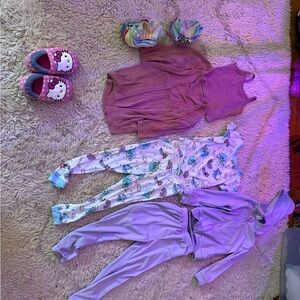 Hello Kitty Kids Pajama Set - Pink and Purple